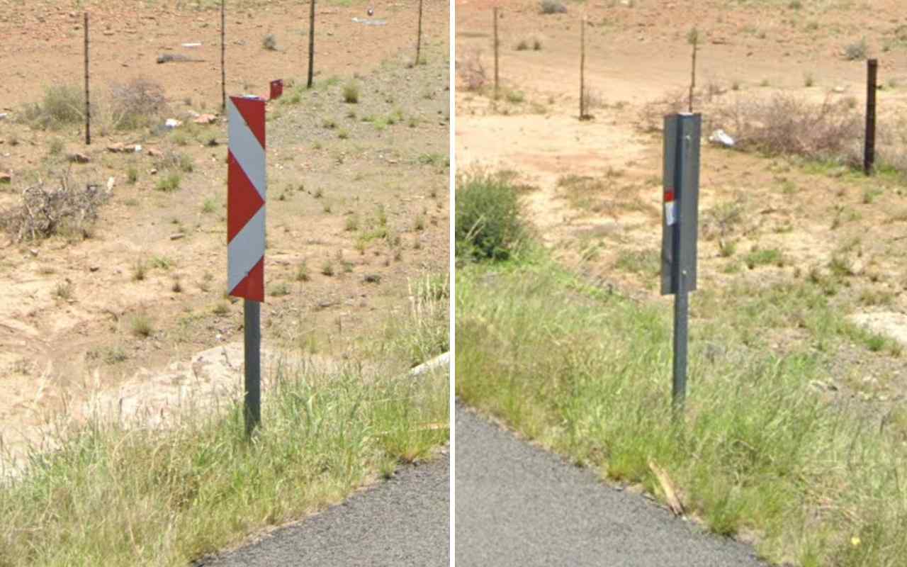 southafrica Bollard Sign
