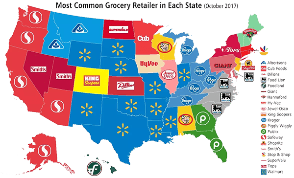 United States Retailers Map