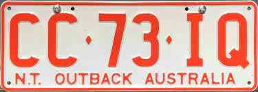 Australia License Plate 3
