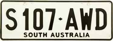 Australia License Plate 5