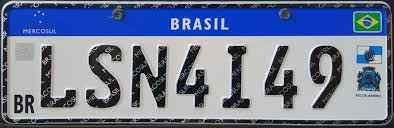 Brazil License Plate 1