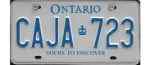 Canada License Plate 7