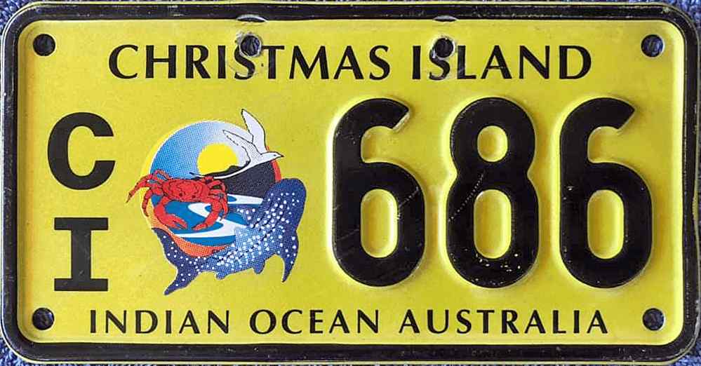 Christmasisland License Plate 2