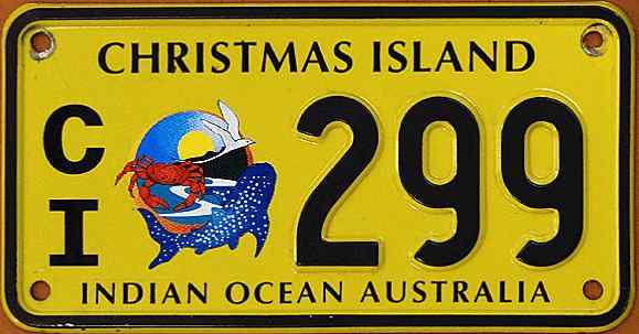 Christmasisland License Plate 3