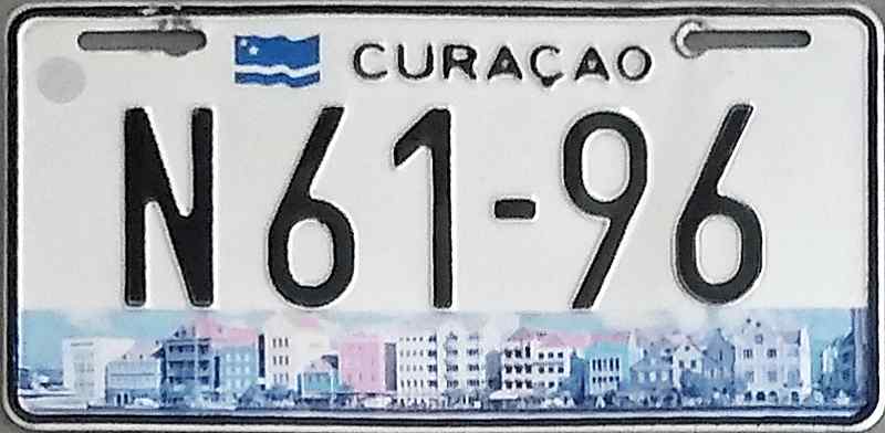 Curacao License Plate 3