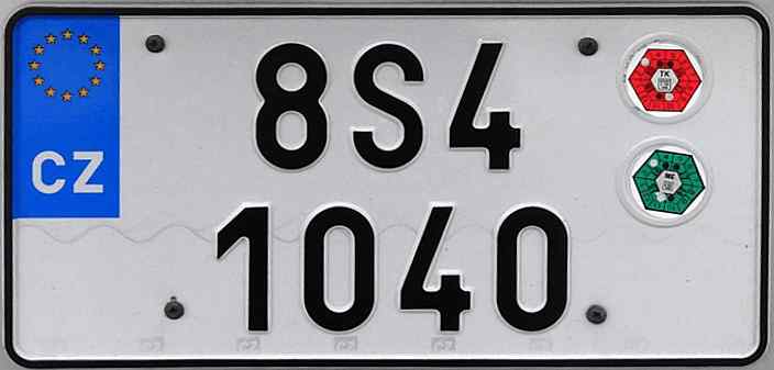 Czechrepublic License Plate 3