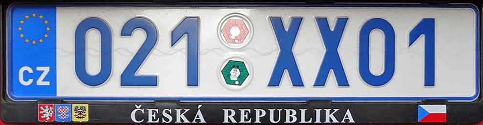 Czechrepublic License Plate 4