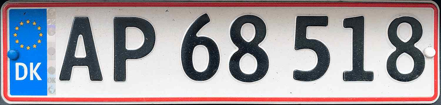 Denmark License Plate 4