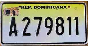 Dominicanrepublic License Plate 1