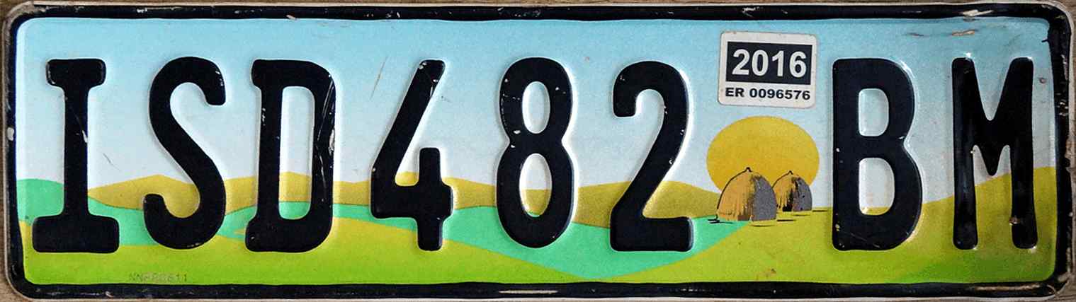 Eswatini License Plate 2