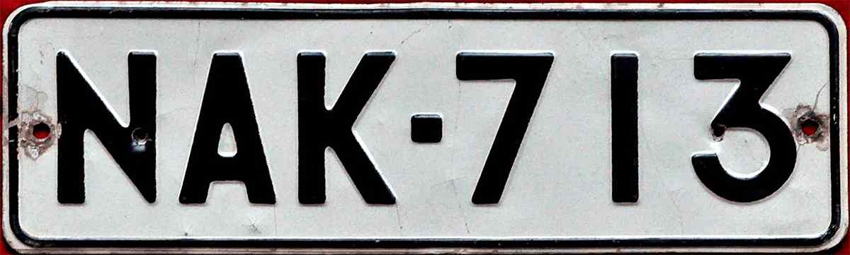 Finland License Plate 3