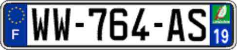 France License Plate 1