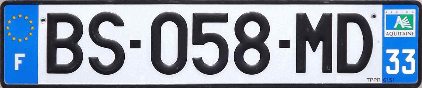 France License Plate 2