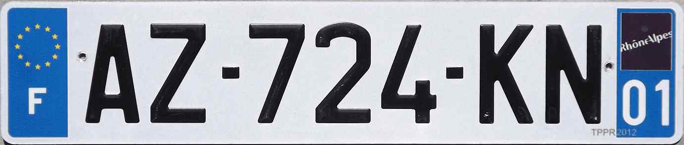 France License Plate 3