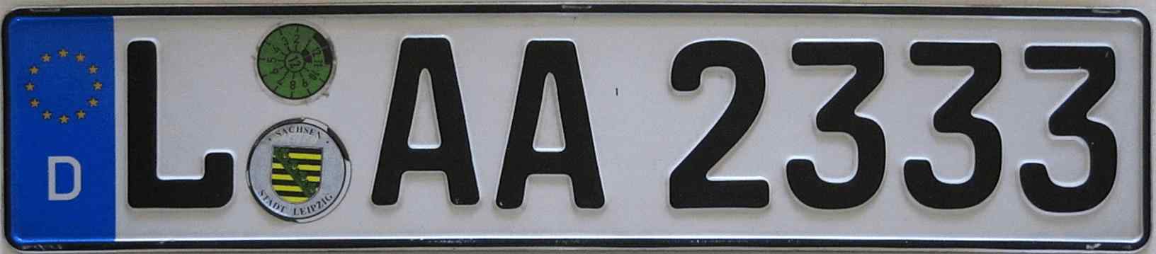 Germany License Plate 2