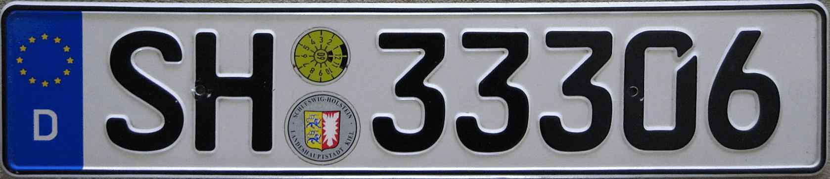 Germany License Plate 3