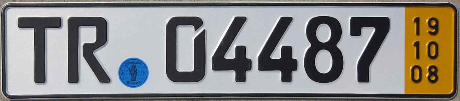 Germany License Plate 4