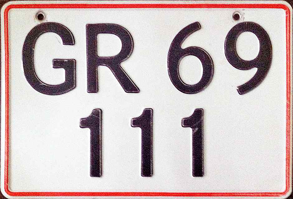 Greenland License Plate 2