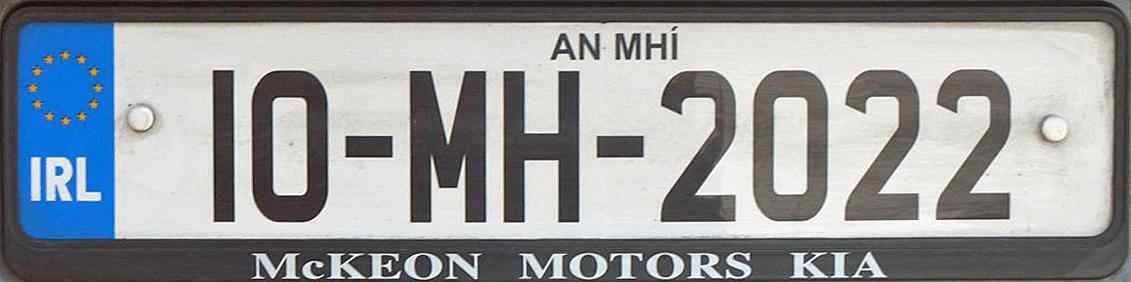 Ireland License Plate 4