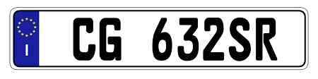 Italy License Plate 1
