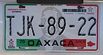 Mexico License Plate 12