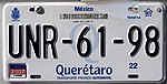 Mexico License Plate 14