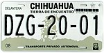 Mexico License Plate 5