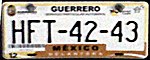 Mexico License Plate 7