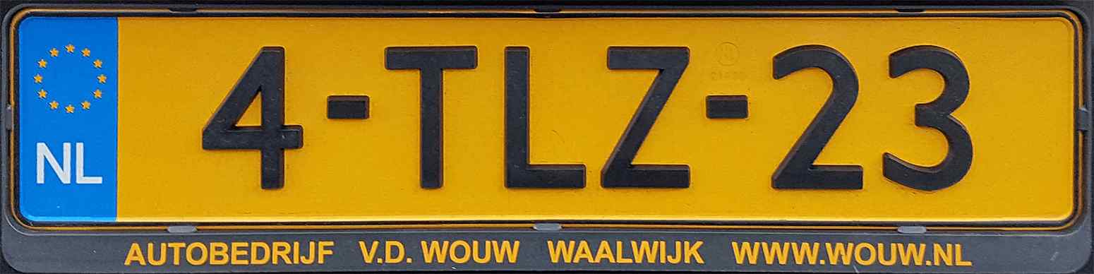 Netherlands License Plate 2