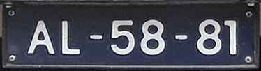 Netherlands License Plate 4