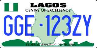 Nigeria License Plate 1