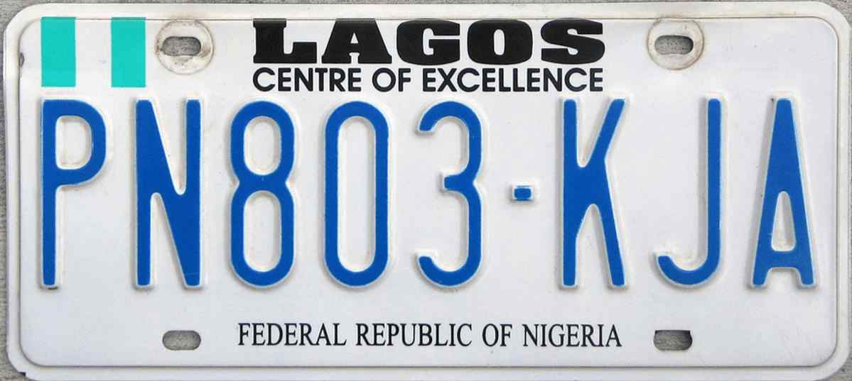 Nigeria License Plate 2