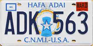 Northernmarianaislands License Plate