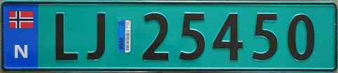 Norway License Plate 1