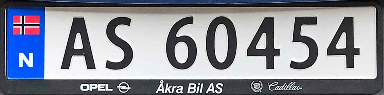 Norway License Plate 2