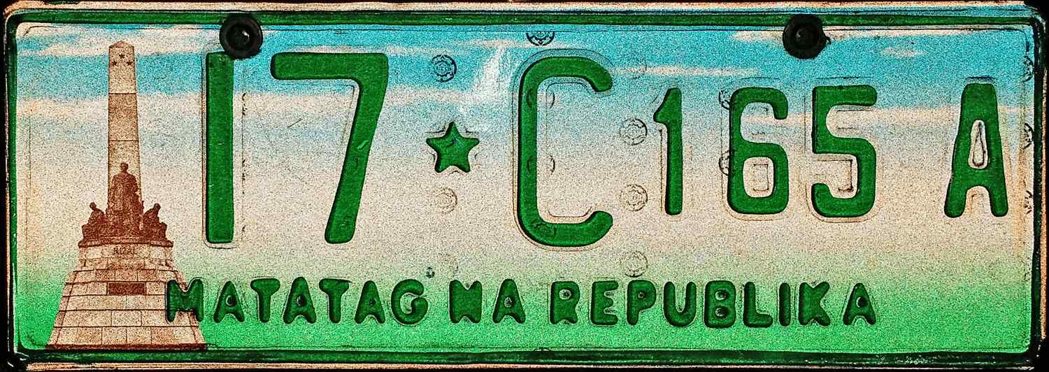 Philippines License Plate 4