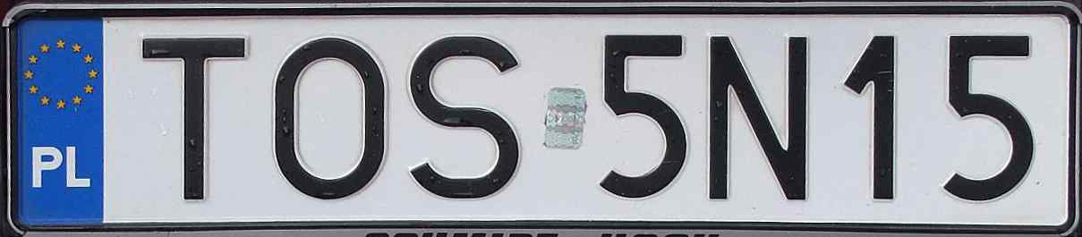 Poland License Plate 2