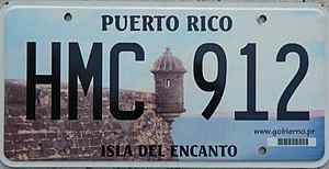 Puertorico License Plate