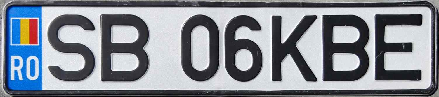 Romania License Plate 3