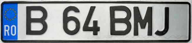 Romania License Plate 4