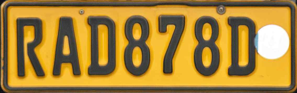 Rwanda License Plate 3