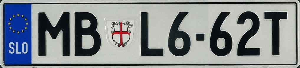 Slovenia License Plate 2