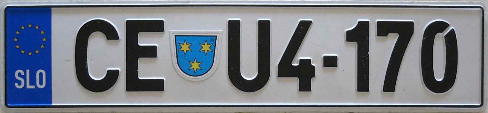 Slovenia License Plate 3