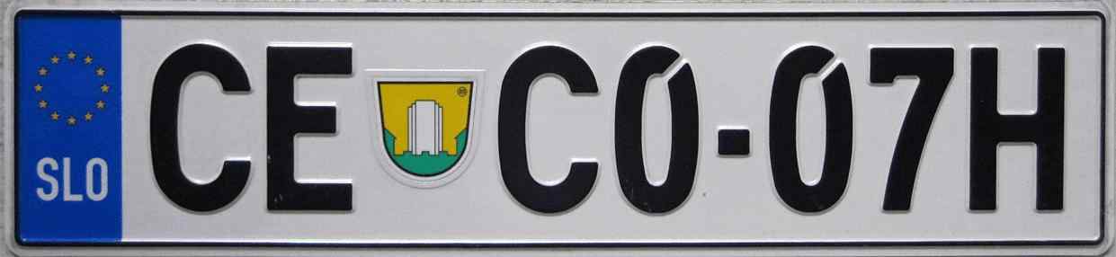 Slovenia License Plate 4
