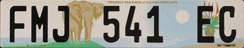 Southafrica License Plate 1