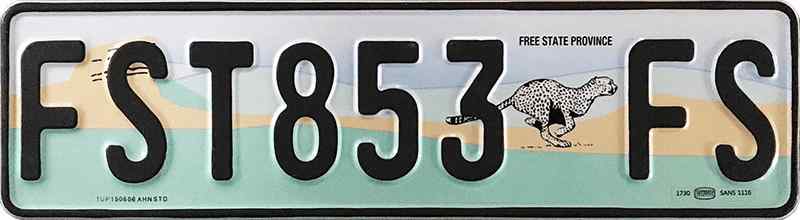 Southafrica License Plate 2