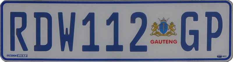 Southafrica License Plate 3