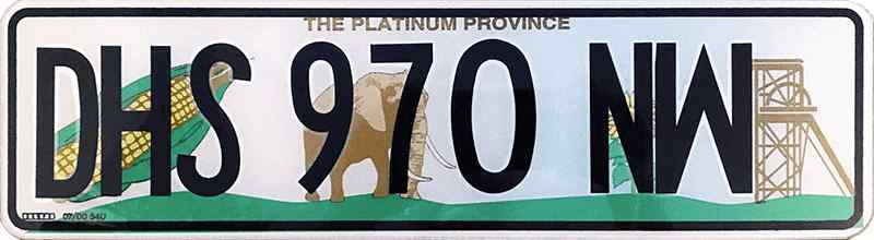 Southafrica License Plate 8
