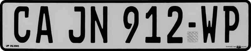 Southafrica License Plate 9