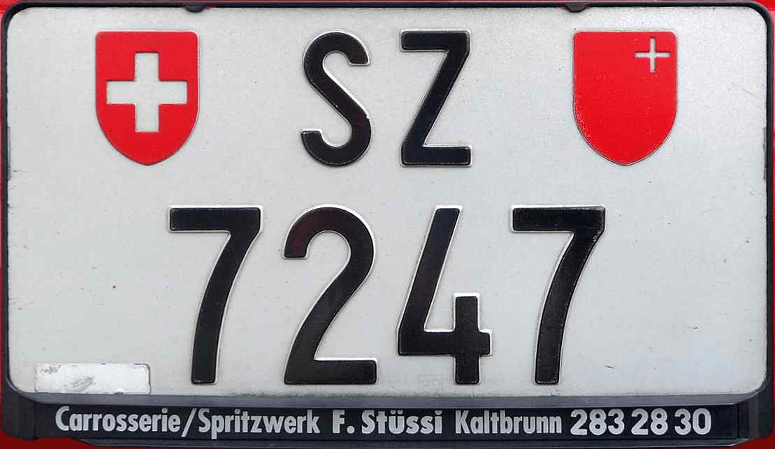 Switzerland License Plate 4